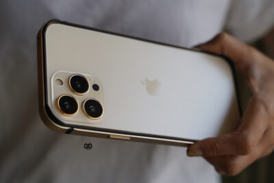 Copper Gold Fiber Bumper for iPhone 13 Pro (Bumper, not a Case)