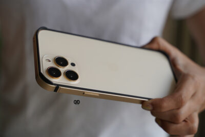 Copper Gold Fiber Bumper for iPhone 13 Pro (Bumper, not a Case)