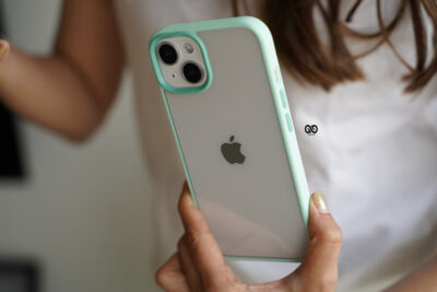 Aqua Green Drop Proof Transparent Sleek Case For iPhone 13 Mini 20 Aqua Green Drop Proof Transparent Sleek Case For iPhone 13 Mini - Image 5