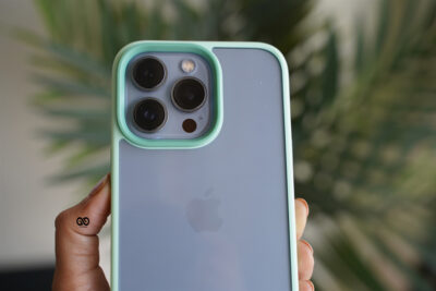 Aqua Green Drop Proof Transparent Sleek Case For iPhone 13 Pro Max