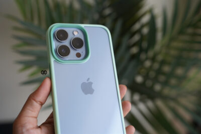Aqua Green Drop Proof Transparent Sleek Case For iPhone 13 Pro Max