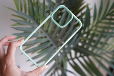 Aqua Green Drop Proof Transparent Sleek Case For iPhone 13 Pro Max
