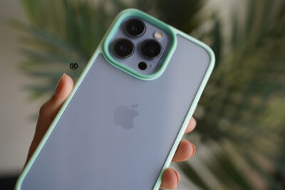 Aqua Green Drop Proof Transparent Sleek Case For iPhone 13 Pro Max