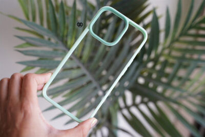 Aqua Green Drop Proof Transparent Sleek Case For iPhone 13 Pro Max