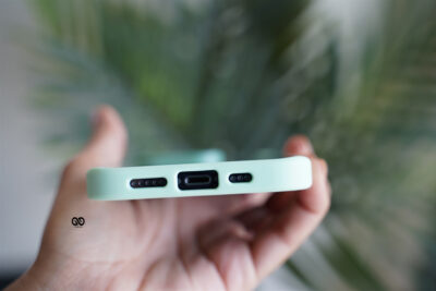 Aqua Green Drop Proof Transparent Sleek Case For iPhone 13 Pro Max