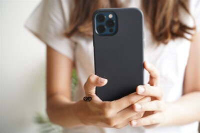 Midnight Black Genuine Silicone Case For iPhone 12 Pro Max