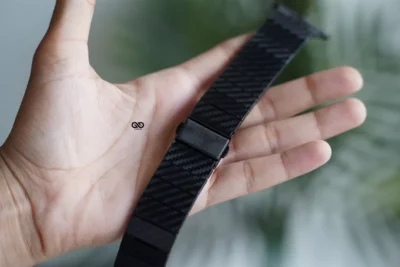 Carbon Fiber Textured Strap for Apple Watch 42MM 41MM 40MM Series 4 5 6 7 8 9 10 11 SE SE 2 Gen