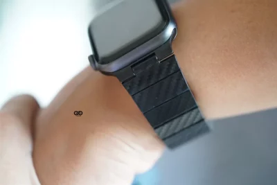 Carbon Fiber Textured Strap for Apple Watch 42MM 41MM 40MM Series 4 5 6 7 8 9 10 11 SE SE 2 Gen