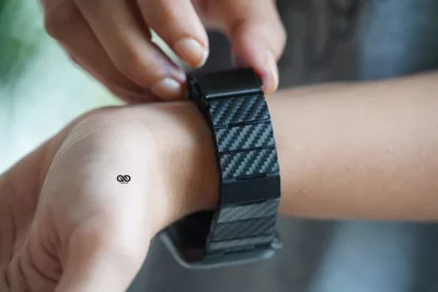 Carbon Fiber Textured Strap for Apple Watch 42MM 41MM 40MM Series 4 5 6 7 8 9 10 11 SE SE 2 Gen