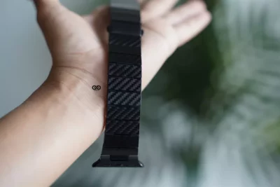 Carbon Fiber Textured Strap for Apple Watch 42MM 41MM 40MM Series 4 5 6 7 8 9 10 11 SE SE 2 Gen