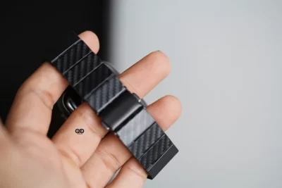 Carbon Fiber Textured Strap for Apple Watch 42MM 41MM 40MM Series 4 5 6 7 8 9 10 11 SE SE 2 Gen