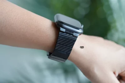 Carbon Fiber Textured Strap for Apple Watch 42MM 41MM 40MM Series 4 5 6 7 8 9 10 11 SE SE 2 Gen