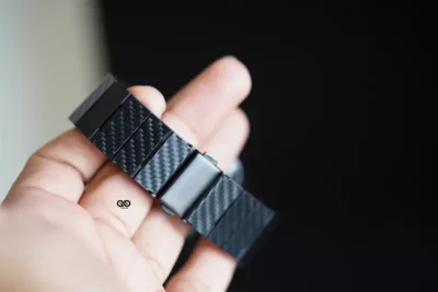 Carbon Fiber Textured Strap for Apple Watch 42MM 41MM 40MM Series 4 5 6 7 8 9 10 11 SE SE 2 Gen