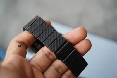 Carbon Fiber Textured Strap for Apple Watch 42MM 41MM 40MM Series 4 5 6 7 8 9 10 11 SE SE 2 Gen