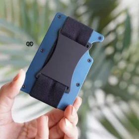 Minimal Card Holder with Cash Strap
