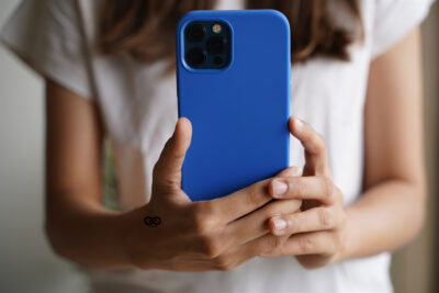 Ocean Blue Genuine Silicone Case For iPhone 12 Pro Max