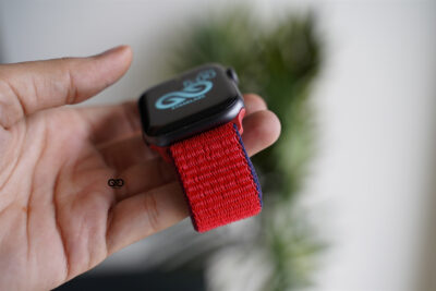 Sweet Red Sports Loop for Apple Watch 44MM 45MM Series 4 5 6 7 8 9 SE SE 2 Gen