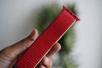 Sweet Red Sports Loop for Apple Watch 44MM 45MM Series 4 5 6 7 8 9 SE SE 2 Gen