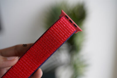Sweet Red Sports Loop for Apple Watch 44MM 45MM Series 4 5 6 7 8 9 SE SE 2 Gen