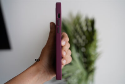 Wine Red Genuine Silicone Case For iPhone 12 Pro Max