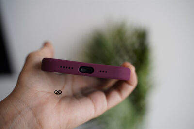 Wine Red Genuine Silicone Case For iPhone 12 Pro Max