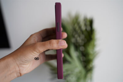 Wine Red Genuine Silicone Case For iPhone 12 Pro Max