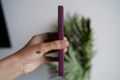 Wine Red Genuine Silicone Case For iPhone 12 Pro Max