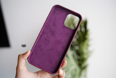 Wine Red Genuine Silicone Case For iPhone 12 Pro Max
