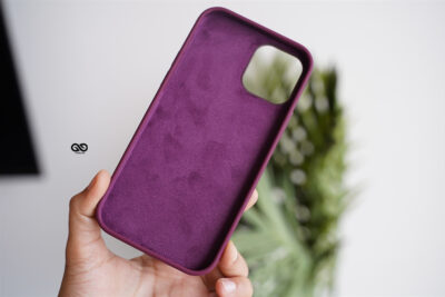 Wine Red Genuine Silicone Case For iPhone 12 Pro Max