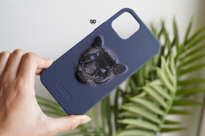 Black Panther Leather Case - Blue For iPhone 12 Pro Max