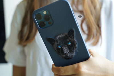 Black Panther Leather Case - Blue For iPhone 12 Pro Max