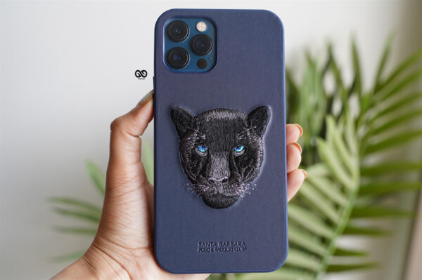 Black Panther Leather Case - Blue For iPhone 12 Pro Max