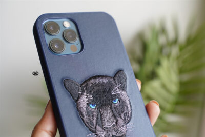 Black Panther Leather Case - Blue For iPhone 12 Pro Max