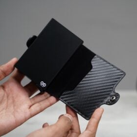 Carbon Fiber Leather Card and Cash Holder