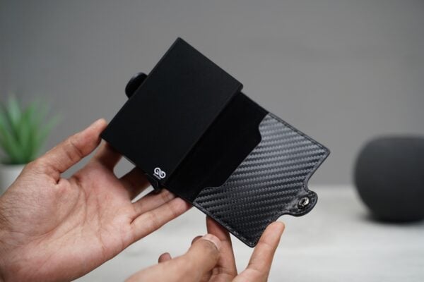 Carbon Fiber Leather Card and Cash Holder