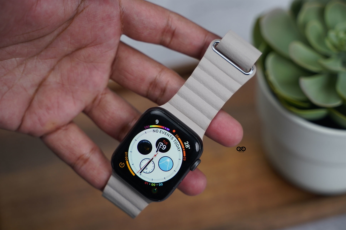 Soft Beige Magnetic Leather Loop for Apple Watch 42MM 41MM 40MM Series 4 5 6 7 8 9 10 11 SE SE 2 Gen 5 Soft Beige Magnetic Leather Loop for Apple Watch 42MM 41MM 40MM Series 4 5 6 7 8 9 10 11 SE SE 2 Gen - Image 5