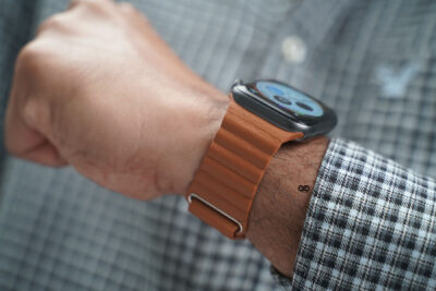Saddle Tan Magnetic Leather Loop for Apple Watch 42MM 41MM 40MM Series 4 5 6 7 8 9 10 11 SE SE 2 Gen