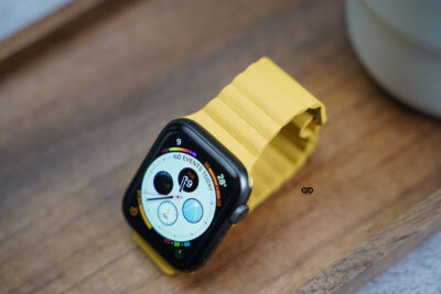 Lemon Yellow Magnetic Leather Loop For Apple Watch 42MM 41MM 40MM Series 4 5 6 7 8 9 10 11 SE SE 2 Gen
