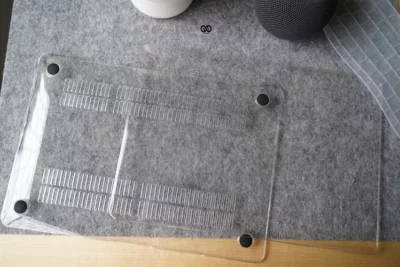 Crystal Clear Case For MacBook Air 13 inch case Without Logo Cut Case For A1466/A1369