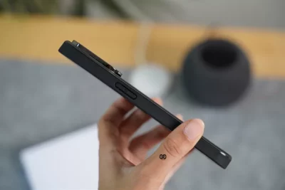 Smoky Black Magsafe Matte Finish Case with Kickstand Ring Feature