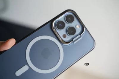 Smoky Black Magsafe Matte Finish Case with Kickstand Ring Feature