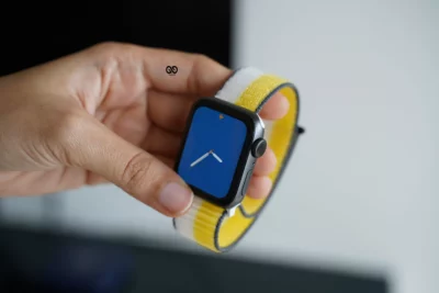 Oat Milk/Lemon Zest Sports Loop for Apple Watch 45 mm 44 mm 42 mm 49mm Series 1 2 3 4 5 6 7 SE 8 Ultra