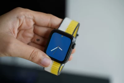 Oat Milk/Lemon Zest Sports Loop for Apple Watch 45 mm 44 mm 42 mm 49mm Series 1 2 3 4 5 6 7 SE 8 Ultra