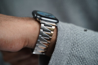 Rose Gold Silver Glossy Matte Link Strap for Apple Watch 42MM 41MM 40MM Series 4 5 6 7 8 9 10 SE SE 2 Gen