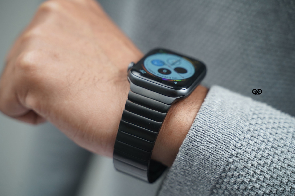 Link Strap Black Metal Belt for Apple Watch 44MM 45MM 46 MM Series 4 5 6 7 8 9 10 SE SE 2 Gen 6 Link Strap Black Metal Belt for Apple Watch 44MM 45MM 46 MM Series 4 5 6 7 8 9 10 SE SE 2 Gen - Image 6