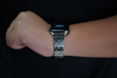 Stainless Steel Metal Chain Strap For Apple Watch 44MM 45MM 46MM Series 4 5 6 7 8 9 10 11 (SE 2 3 Gen)