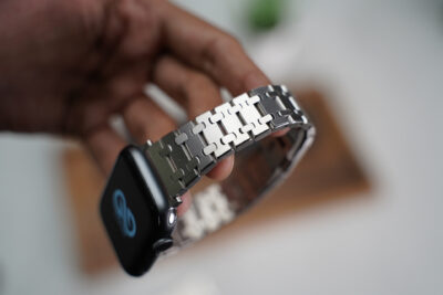 Stainless Steel Metal Chain Strap For Apple Watch 44MM 45MM 46MM Series 4 5 6 7 8 9 10 11 (SE 2 3 Gen)