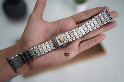 Stainless Steel Metal Chain Strap For Apple Watch 44MM 45MM 46MM Series 4 5 6 7 8 9 10 11 (SE 2 3 Gen)