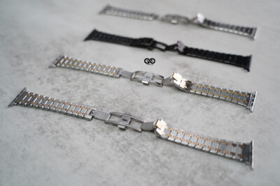 Stainless Steel Metal Chain Strap For Apple Watch 44MM 45MM 46MM Series 4 5 6 7 8 9 10 11 (SE 2 3 Gen)