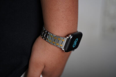 Stainless Steel Metal Chain Strap For Apple Watch 44MM 45MM 46MM Series 4 5 6 7 8 9 10 11 (SE 2 3 Gen)